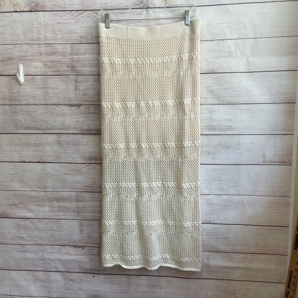 Haute Hippie Cream Knit Halter Skirt Set - Picture 3 of 9
